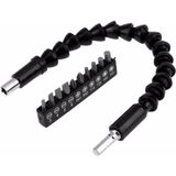 Mikasso Matkap Ucu - Bükülebilir Oynar Vidalama Bits Uzatma Aparatı 30CM - Komple Set Polyester