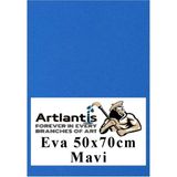 Mikasso Mavi Eva 50X70 cm 1 Adet Eva Süngeri Okul Kreş Anasınıfı Elişi Etkinlikleri - Çok Renkli