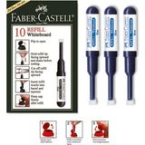 Mikasso Mavi Yazı Tahta Kalemi Mürekkebi 3 Adet Faber Castell W-20 Yazı Tahta Kalemi Mürekkep Dolma Kalem Mü - Çok Renkli