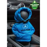 Mikasso Mercedes Amg Mavi Siyah Vites Hoodie Araç Vites Kıyafeti Vites Poları Oto Aksesuarı Vites Topuzu - Çok Renkli