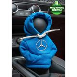 Mikasso Mercedes Mavi Vites Hoodie Araç Vites Kıyafeti Vites Poları Oto Aksesuarı Vites Topuzu Sweat - Çok Renkli