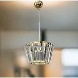 Mikasso Merkür Lüx Kristal Taşlı Avize Kristal Taş 1 E27 Sarı Antre / Hol - Çok Renkli