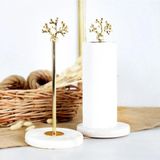 Mikasso Mermer Gold Kağıt Havluluk Peçetelik Banyo Havluluk Sofra Mutfak Düzenleyici Altın Metal - Çok Renkli