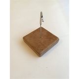 Mikasso Mermer Not ve Kağıt Tutacağı (Taba) - 7.5 x 7.5 x 2 cm Yapışkanlı Not Kağıdı - Çok Renkli