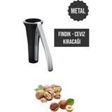 Mikasso Metal Ceviz ve Fındık Kıracağı Fındık- Ceviz Kırma Aleti Fındık Kırıcı Döküm Siyah