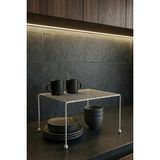 Mikasso Metal Dolap Içi Düzenleyici Raf Beyaz Mutfak Tezgah Üstü Tabaklık Organizer Metal 32 x 23 Beyaz Tr