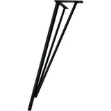 Mikasso Metal Firkete Ahşap ve Kütük Sehpa Ayağı 46 cm - Masa Ayakları - 46 cm Beyaz