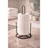 Mikasso Metal Kağıt Havluluk Düzenleyici Banyo Peçetelik Siyah Siyah Metal - Çok Renkli