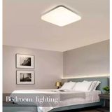 Mikasso Metal Kasa Panel LED Avize 6500K Buz Beyazı Işık Uzun Ömürlü 1.sınıf LED Yüksek Işık Metal 1 E27 Bey - Çok Renkli