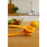 Mikasso Metal Limon Sıkacağı - Döküm Limon Sıkıcı - Limon ve Naranciye Sıkıcı - Güçlü ve Dayanıklı Döküm