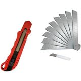 Mikasso Metal Maket Bıçağı + 1paket Maket Bıçağı Yedeği El Toro