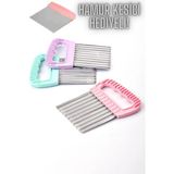 Mikasso Metal Spatula Hamur Kesici Kazıyıcı Hediyeli Cips Doğrayıcı | Chips Chopper Sebze Meyve Dilimleyici