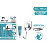 Mikasso Metal Yapışkanlı Tekli Askı Aparatı Banyo Mutfak Askısı Havlu Askısı 1 Adet Metal Metalik