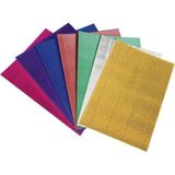 Mikasso Metalik Oluklu Mukavva Seti 10'lu 24X34 cm - Çok Renkli