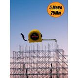 Mikasso Mft Çelik Şerit Metre (5 Metre x 25 Mm). 5 M