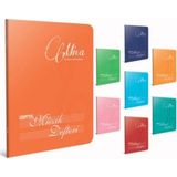 Mikasso Mica Tel Dikişli Pp Kapak Müzik Defteri 17X24CM 40 Yaprak (6 Lı Paket) 1482 Karton Düz Çizgili 40 Ya - Çok Renkli