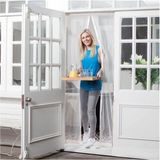Mikasso Mıknatıslı Kapı Sinekliği 105X210 cm Raptiyeli ve Cırtbantlıdır Metal