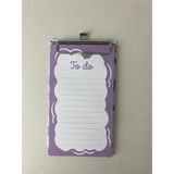 Mikasso Mıknatıslı Notepad-To Do List-Günlük Işler-Not Defteri Sert Çizgili 50 Yaprak Belirtilmemiş Belirtil - Çok Renkli