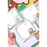 Mikasso Milk And Mocha BT21 Bunny Memopad , Bloknot , To Do List , Notepad , Planlayıcı Seti Küp Not Kağıdı - Çok Renkli