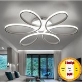 Mikasso Minel Dekor Papatya 3 Renk Işık Gri LED 50CM, Tavan Lambası, Modern Aydınlatma Alüminyum 1 G4 Gri Sa - Çok Renkli