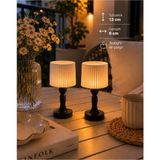 Mikasso Mini Abajur Mumluk Seti 2'li - Dekoratif Tealight Mum Hediye - Modern Masa Üstü Aydınlatma Dekoru Pl - Çok Renkli