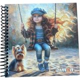 Mikasso Mini Ajanda 14X14 Kare Bloknot Karton Spiralli Çizgisiz Küçük Boy Sarı Bloknotlar B5 24 Yaprak - Çok Renkli