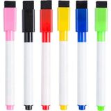 Mikasso Mini Beyaz Tahta Kalemi Buzdolabı Magnet Kalemi Yazı Tahtası Kalemi 6'lı Set Renkli Tebeşir Çok Renk - Çok Renkli