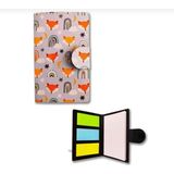 Mikasso Mini Cep Yapışkanlı Notebook ( Bloknot) ( Tilki) Yapışkanlı Not Kağıdı - Çok Renkli