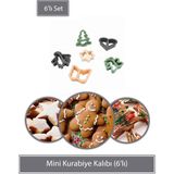 Mikasso Mini Kurabiye Kalıbı 6 Lı Plastik Çok Renkli