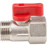 Mikasso Mini Küresel Vana 1/2'' - Kırmızı