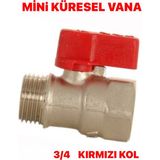 Mikasso Mini Küresel Vana 3/4 Kırmızı Kol