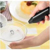 Mikasso Mini Mikser Kahve Süt Köpürtücü Karıştırıcı Cappucino Mixer Pilli Çırpıcı BZ000018 Plastik