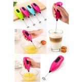 Mikasso Mini Mikser Kahve Süt Köpürtücü Karıştırıcı Cappucino Mixer Pilli Çırpıcı Sunum Plastik