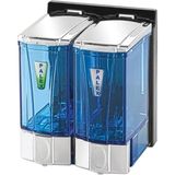 Mikasso Mini Sıvı Sabun Dispenseri 250 cc (Şeffaf-Krom) Plastik Bej - Çok Renkli