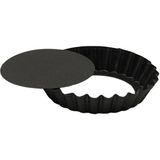 Mikasso Mini Tart Kalıbı Mini Çap 10 cm Çelik Siyah