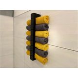 Mikasso Minimalist Misafir Havlusu Askılığı Plastik Duvara Monte Siyah Modern - Çok Renkli