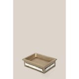 Mikasso Mirror Katı Sabunluk Bronz Reçine Beyaz - Çok Renkli