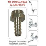 Mikasso Mix Bataryadan Su Alma-Hortum Bağlama Rekoru-Lavabo-Mutfak Batarya