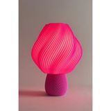 Mikasso Modern Dekoratif Abajur Tasarım Masa Lambası 29 cm | Bubblegum Twist Plastik Pembe - Çok Renkli