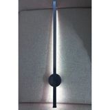 Mikasso Modern Dekoratif LED Duvar Aplik 70 cm Antrasit 1 Adet Pilli Beyaz LED Metal Çok Renkli