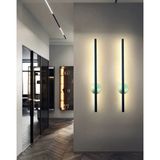 Mikasso Modern Dekoratif LED Duvar Aplik 70 cm Siyah 1 Adet (Pilli Değildir) Alüminyum Siyah - Çok Renkli