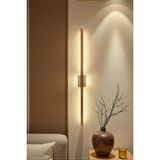 Mikasso Modern Dekoratif LED Duvar Aplik Uzun Çubuk LED Tekli Eskitme 80 cm Gün Işığı Alüminyum Çok Renkli