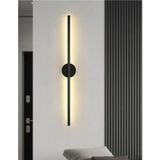 Mikasso Modern Dekoratif Pilli Tak Çalıştır 1 Adet LED Duvar Aplik Siyah Metal Siyah - Çok Renkli