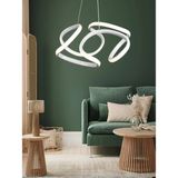 Mikasso Modern Enzo Beyaz Modern Sarkıt LED Avize 35 cm 3 Renk ( Sarı Beyaz ve Gün Işığı ) Alüminyum 1 G4 Be - Çok Renkli