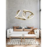 Mikasso Modern Enzo Gold Modern Sarkıt LED Avize 35 cm 3 Renk ( Sarı Beyaz ve Gün Işığı ) Alüminyum 1 G4 Alt - Çok Renkli