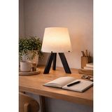 Mikasso Modern Komodin Lambası - Abajur - Masa Lambası - 16 cm Plastik Siyah - Çok Renkli