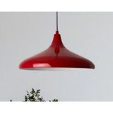 Mikasso Modern Metal Sarkıt, Salon, Hol, Mutfak Avizesi, Kırmızı Renk Metal Avize, 36 cm Çapında Metal Avize - Çok Renkli