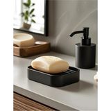 Mikasso Modern Sabunluk Minimalist Banyo Aksesuarı Plastik Siyah - Çok Renkli