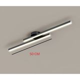 Mikasso Modern Tavan Aydınlatması Çubuk LED Siyah Günışığı Lineer Avize Armatür 50 cm Çubuk Uzunluğu Alüminy - Çok Renkli