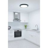 Mikasso Modern Tavana Sıfır LED Lamba Buz Beyaz Işık Siyah Metal Kasa Salon Mutfak Oturma Odası Avize Metal - Çok Renkli